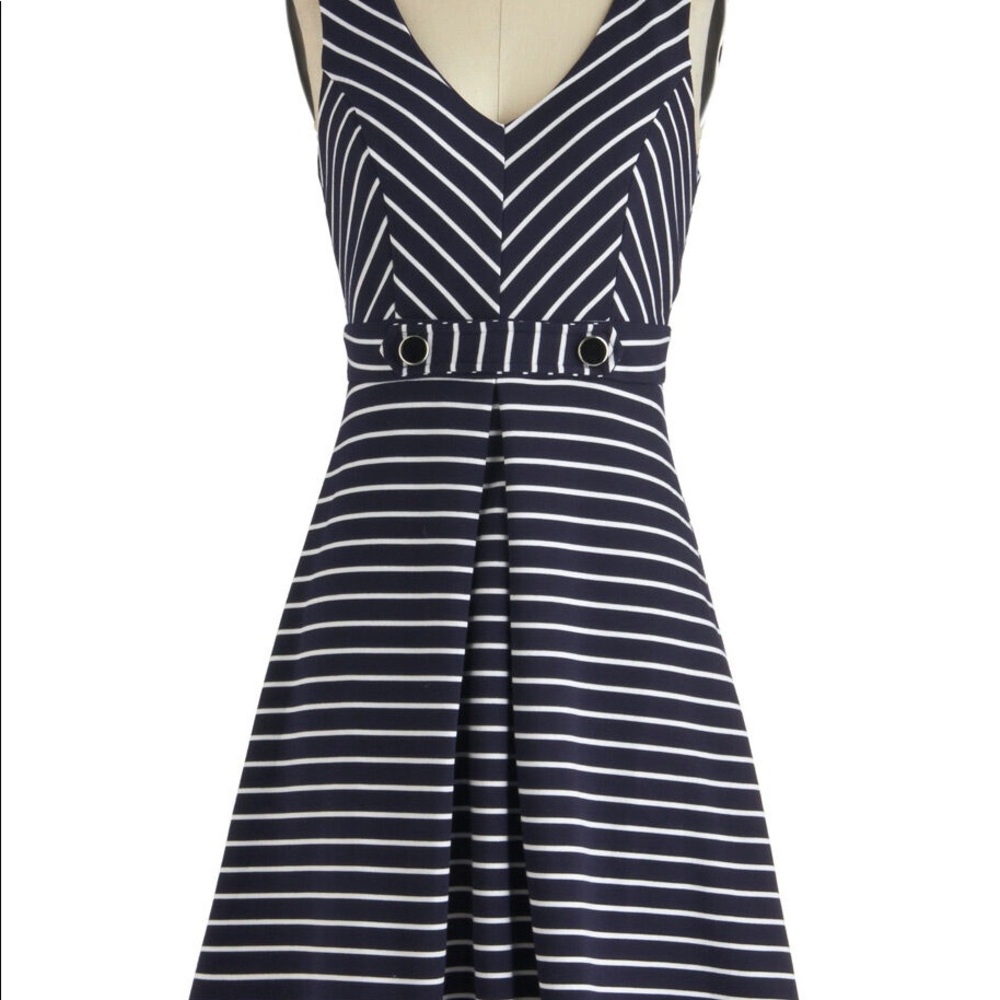 Modcloth Striped Nautical Dress NWT